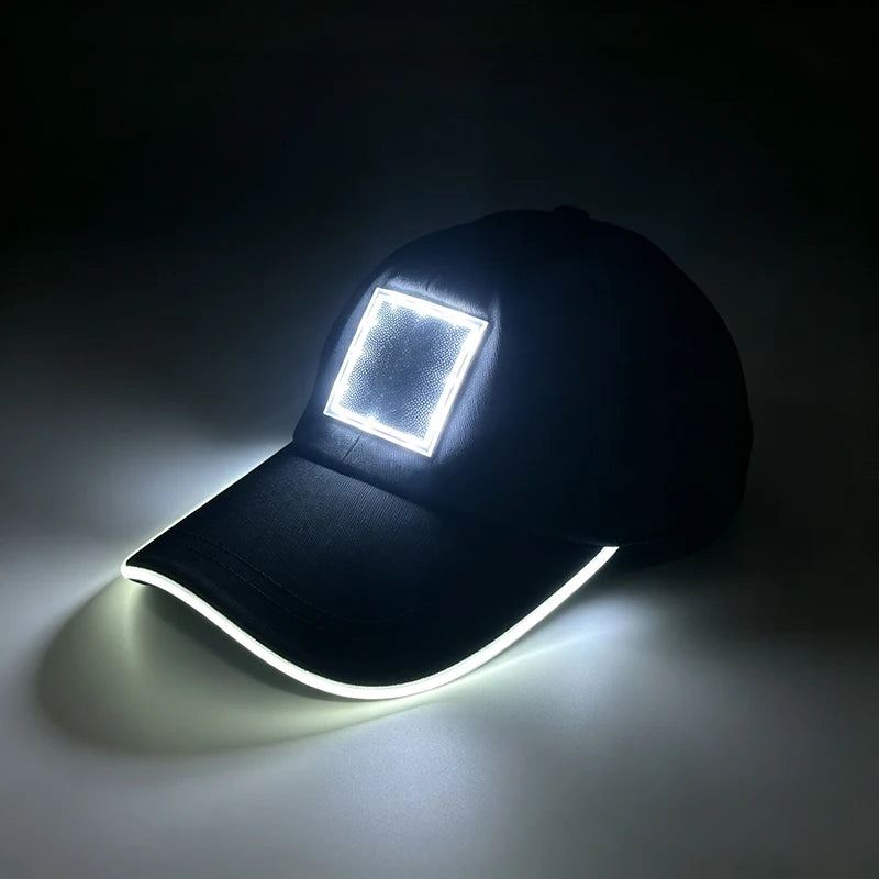Casquette LED Lumineuse Unisexe – Éclairage Rechargeable pour Soirées