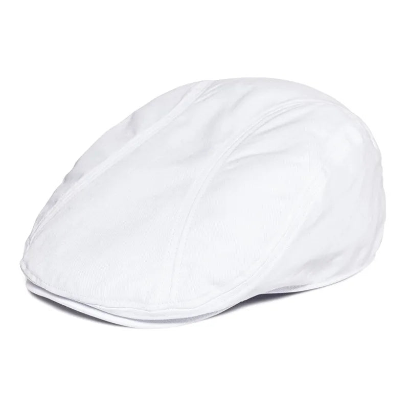 Casquette Plate Homme en Coton – Style Gatsby Vintage
