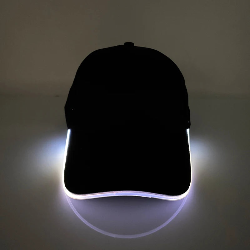 Casquette LED Lumineuse Unisexe – Éclairage Rechargeable pour Soirées