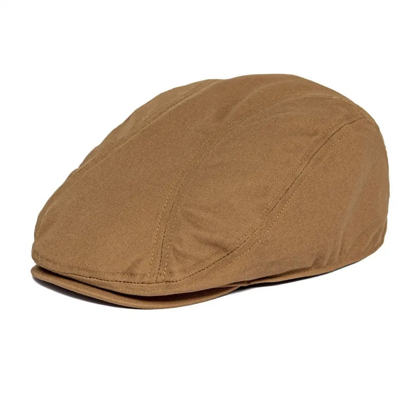 Casquette Plate Homme en Coton – Style Gatsby Vintage