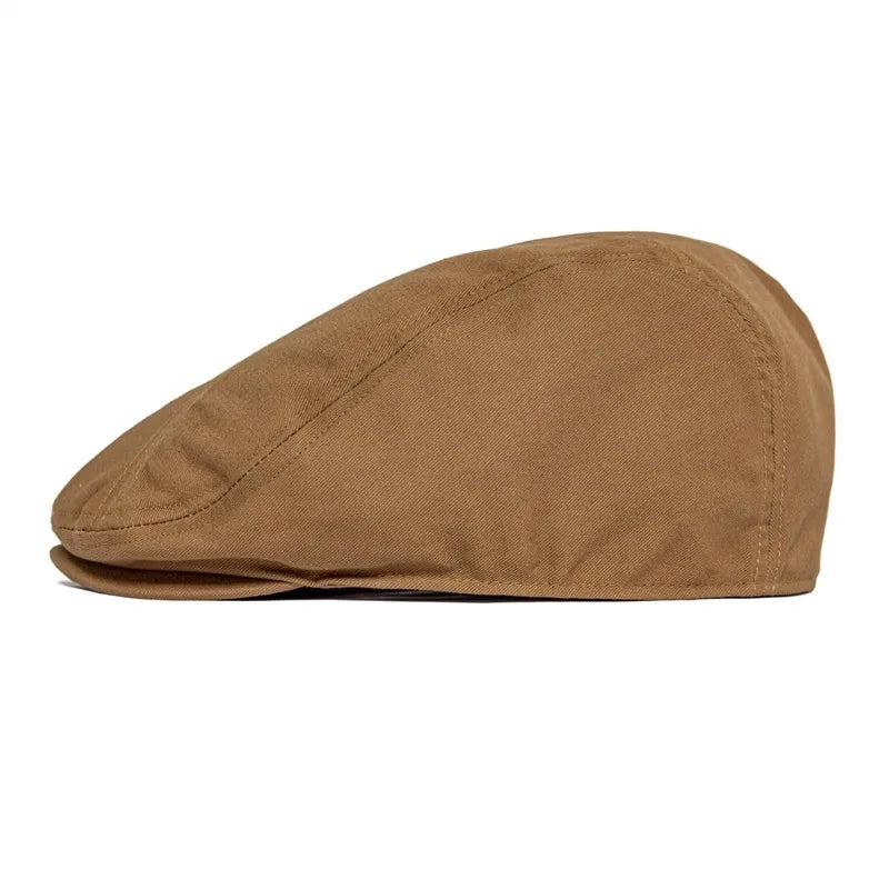 Casquette Plate Homme en Coton – Style Gatsby Vintage