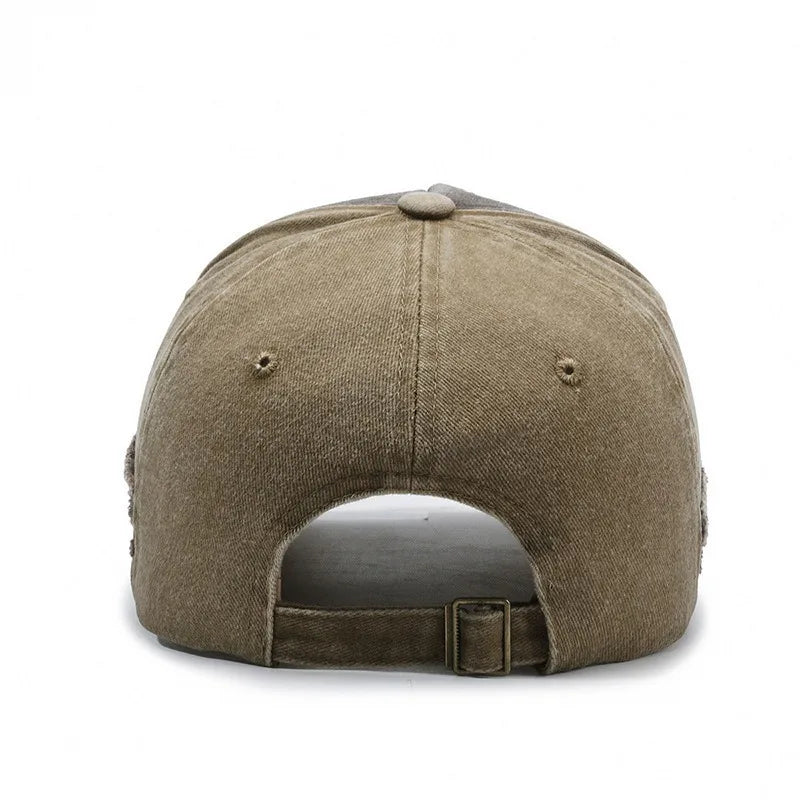 Casquette Vintage en Coton Lavé – Style Rétro Ajustable