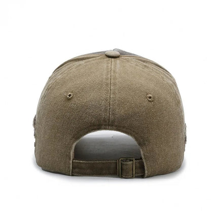 Casquette Vintage en Coton Lavé – Style Rétro Ajustable