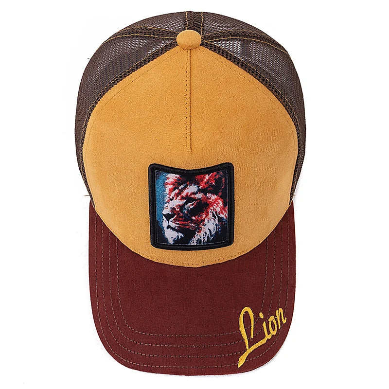 Casquette Trucker Unisexe avec Patch Animal – Maille Respirante et Style Vintage