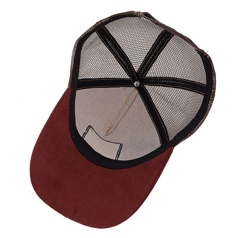Casquette Trucker Unisexe avec Patch Animal – Maille Respirante et Style Vintage