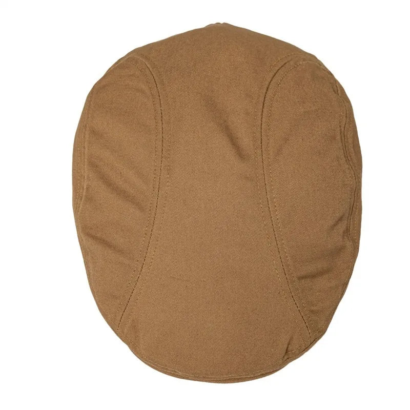 Casquette Plate Homme en Coton – Style Gatsby Vintage