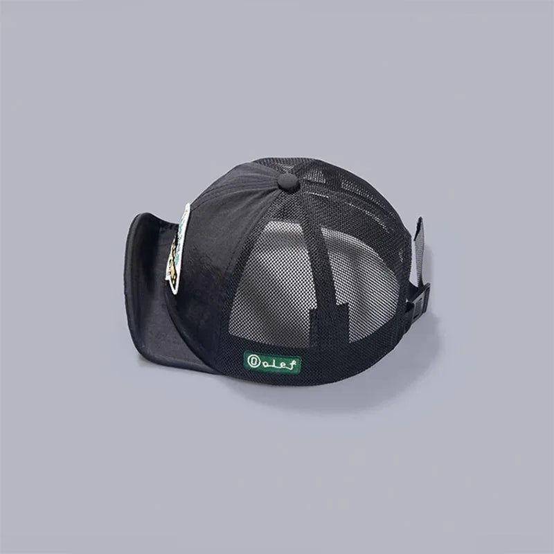 Casquette Trucker Unisexe à Visière Courte – Respirante et Ajustable