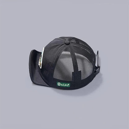 Casquette Trucker Unisexe à Visière Courte – Respirante et Ajustable