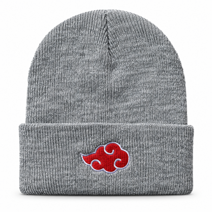 Bonnet Manga Nuage Rouge Brodé – Style Streetwear, 4 Coloris Le chapeau du jour
