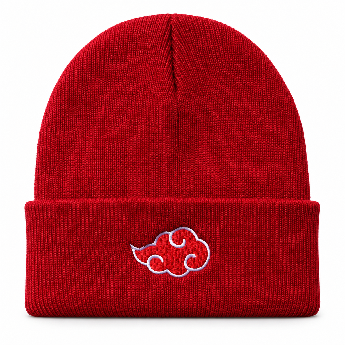 Bonnet Manga Nuage Rouge Brodé – Style Streetwear, 4 Coloris Le chapeau du jour