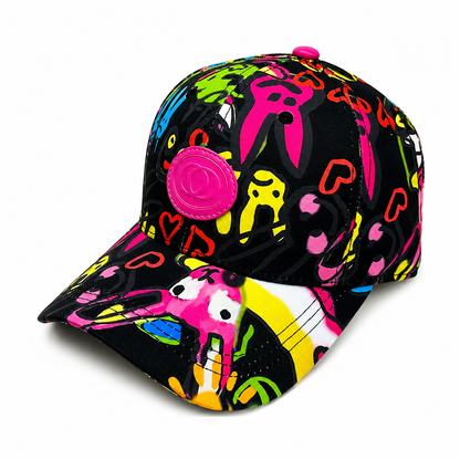 Casquette Graffiti Unisexe – Style Streetwear Coloré Ajustable