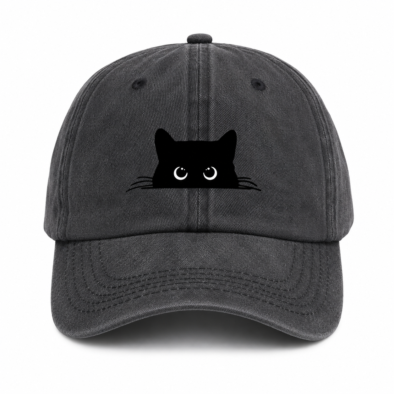 Casquette Vintage Chat Unisexe – Motif Chat Mignon Ajustable