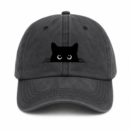 Casquette Vintage Chat Unisexe – Motif Chat Mignon Ajustable