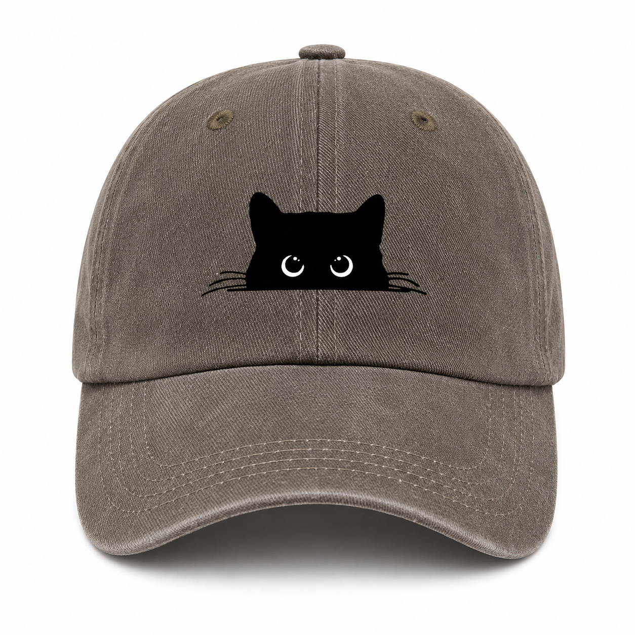 Casquette Vintage Chat Unisexe – Motif Chat Mignon Ajustable