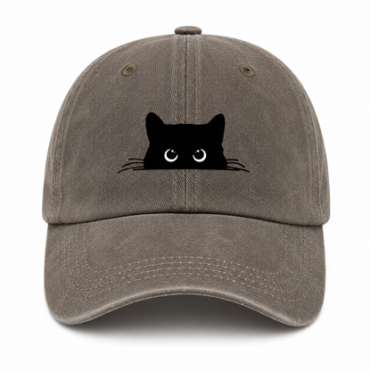 Casquette Vintage Chat Unisexe – Motif Chat Mignon Ajustable
