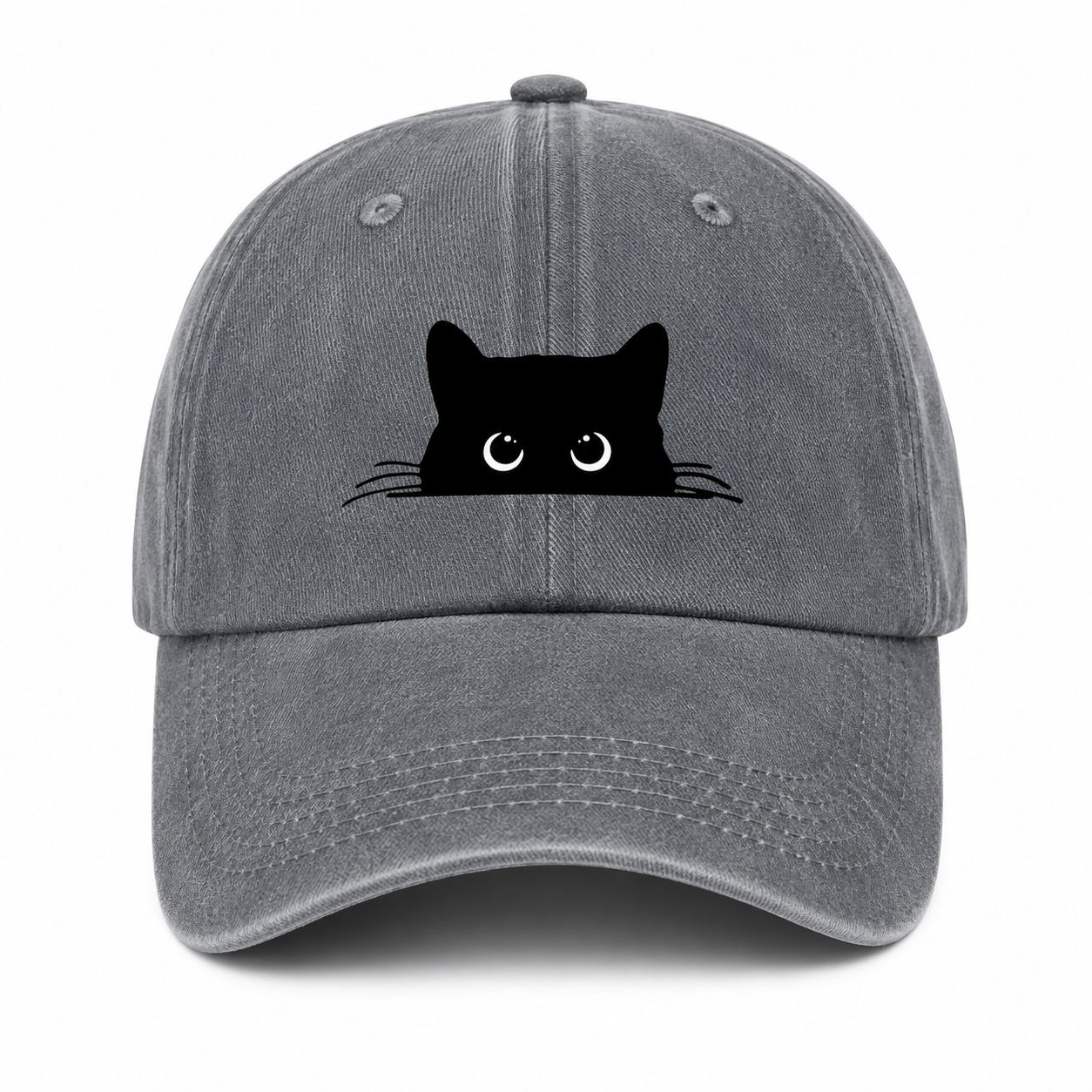 Casquette Vintage Chat Unisexe – Motif Chat Mignon Ajustable