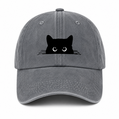 Casquette Vintage Chat Unisexe – Motif Chat Mignon Ajustable