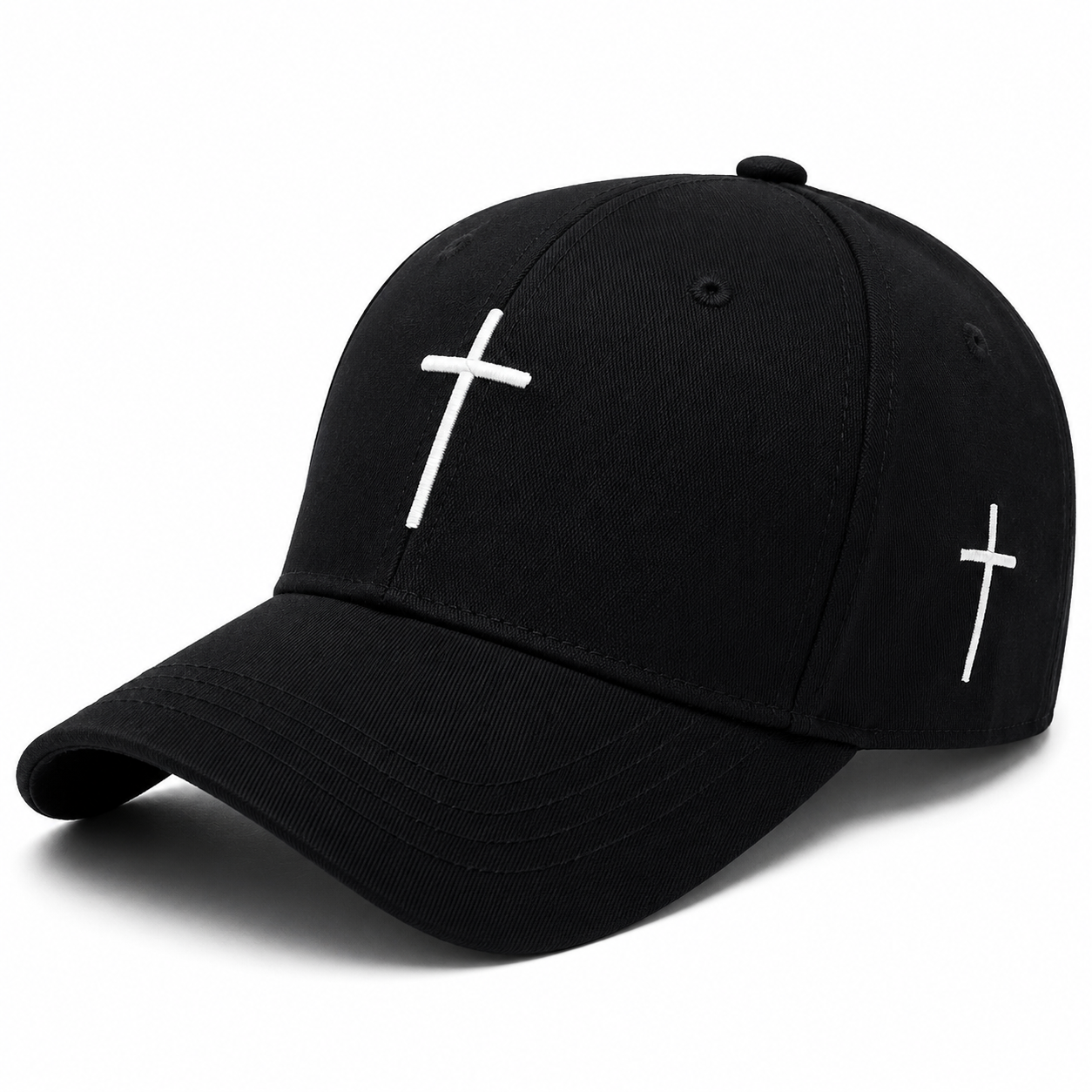 Casquette Unisexe Brodée Croix – Style Streetwear Ajustable
