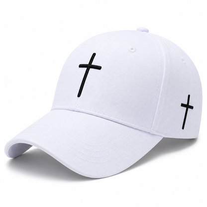 Casquette Unisexe Brodée Croix – Style Streetwear Ajustable