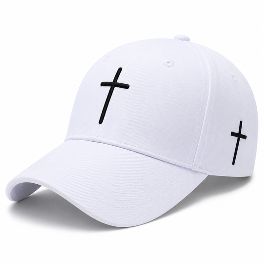 Casquette Unisexe Brodée Croix – Style Streetwear Ajustable