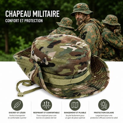 Chapeau Boonie Unisexe – Protection Solaire pour l'Aventure