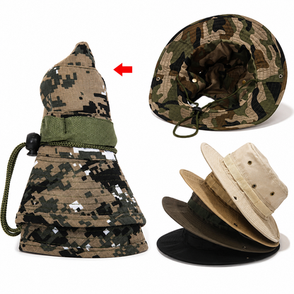 Chapeau Boonie Unisexe – Protection Solaire pour l'Aventure