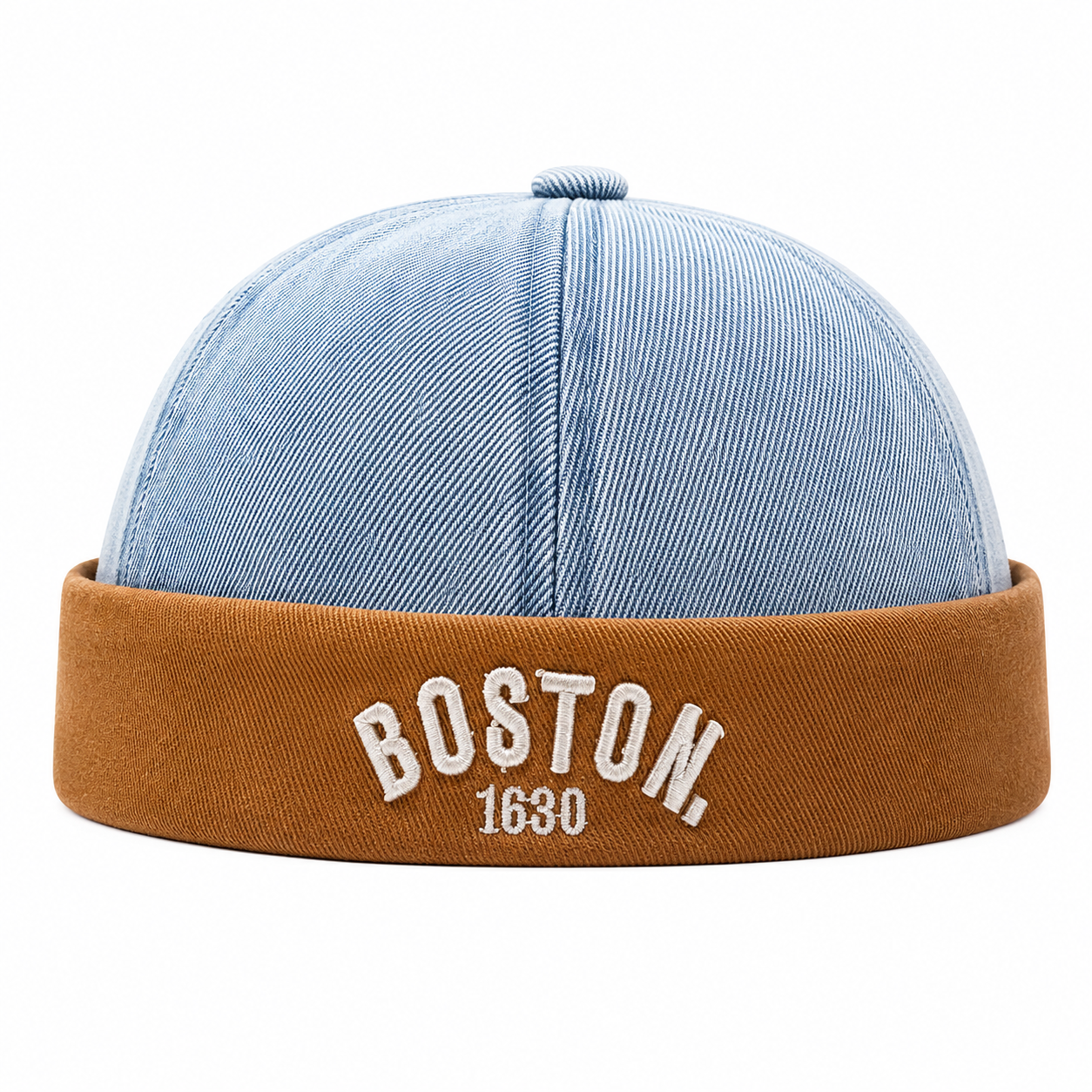 Bonnet Docker Vintage en Jean pour Bébé | Coton Respirant et Ajustable
