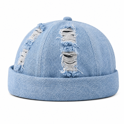 Bonnet Docker Vintage en Jean pour Enfant | Ajustable et Tendance