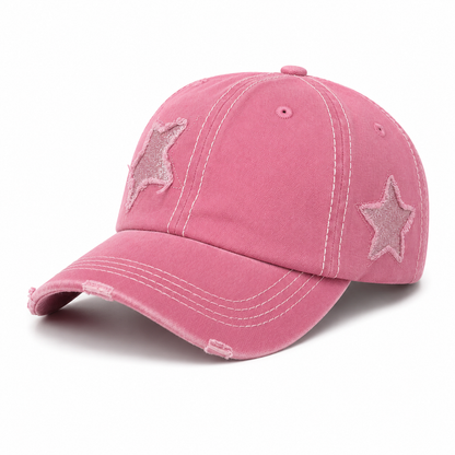 Casquette Femme Vintage avec Broderie Étoile – Style Tendance