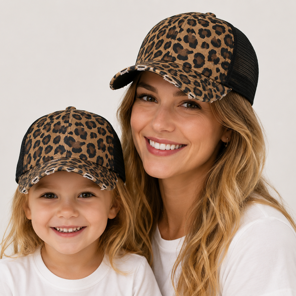 Casquette Trucker Léopard Unisexe – Style Vintage et Maille Respirante