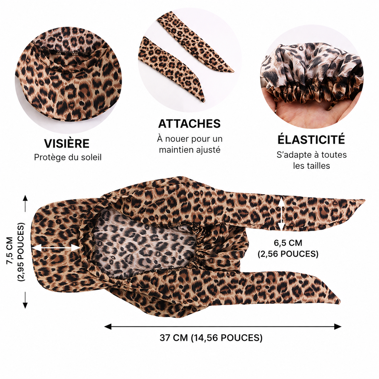 Casquette Turban Imprimée Femme - Style Bohème Chic pour l'Été et le Sport