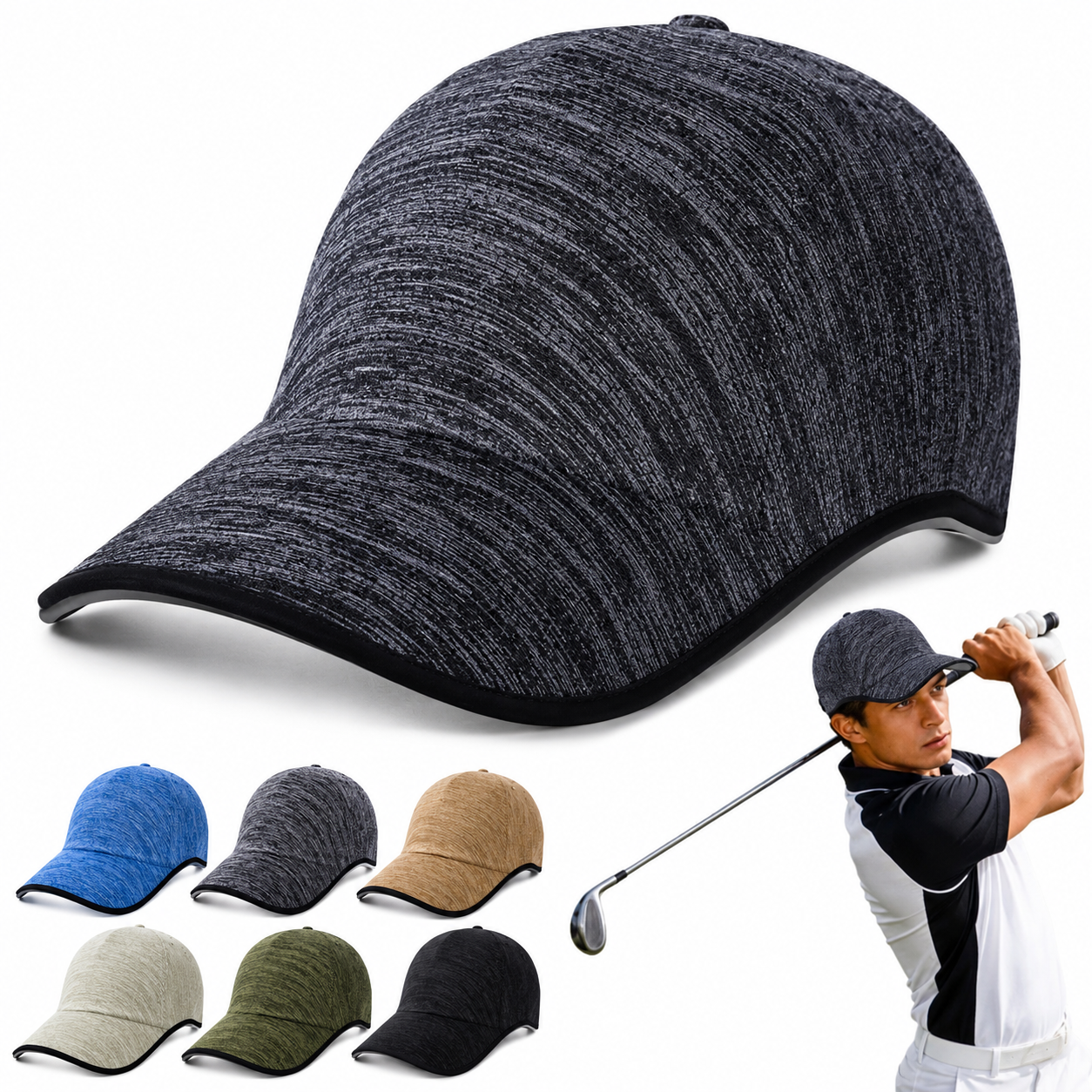 Casquette Sans Coutures Unisexe – Respirante et Séchage Rapide