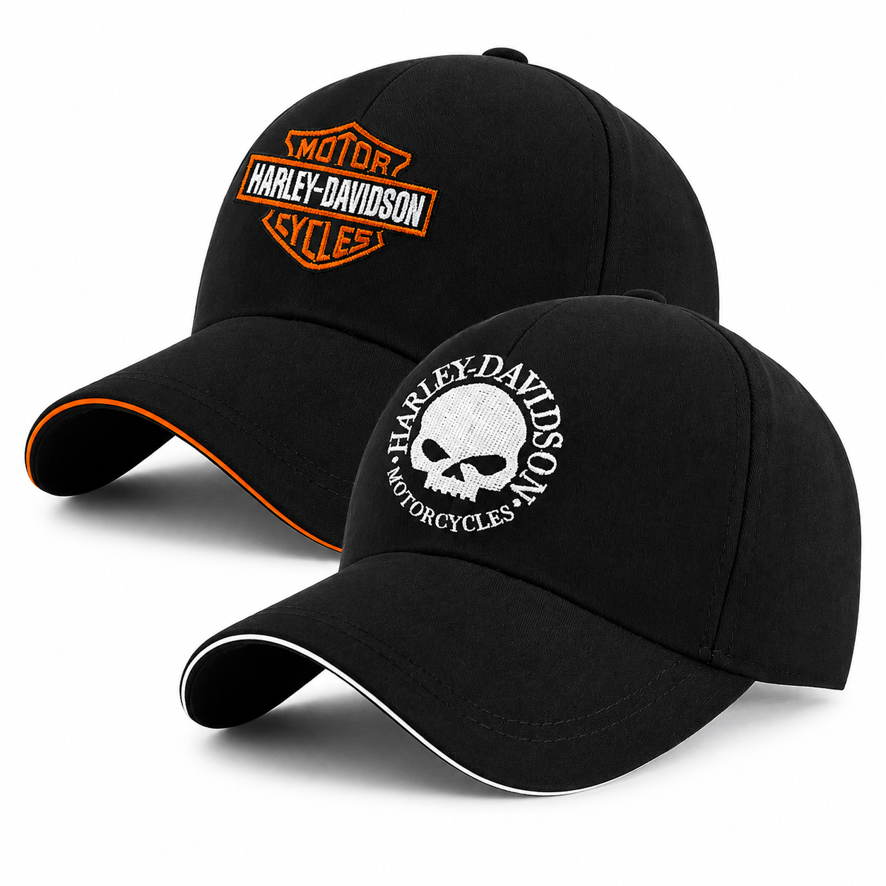 Casquette Brodé Style Moto - Accessoire Sport & Soleil pour Homme et Femme