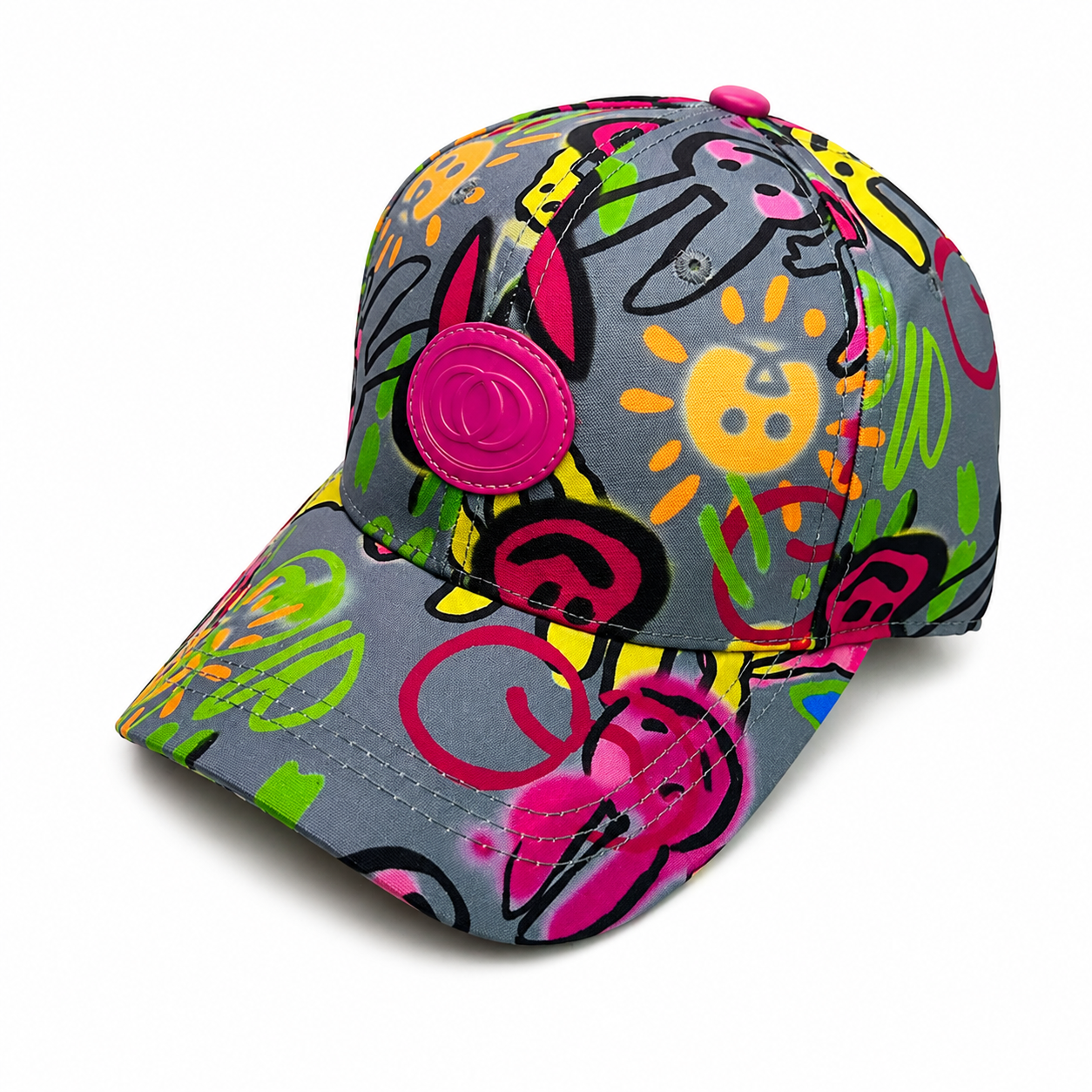 Casquette Graffiti Unisexe – Style Streetwear Coloré Ajustable