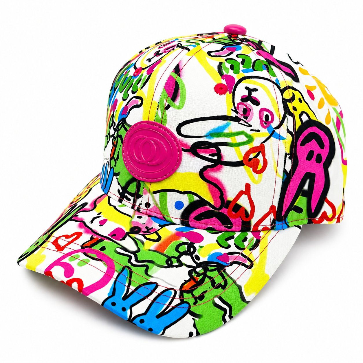 Casquette Graffiti Unisexe – Style Streetwear Coloré Ajustable