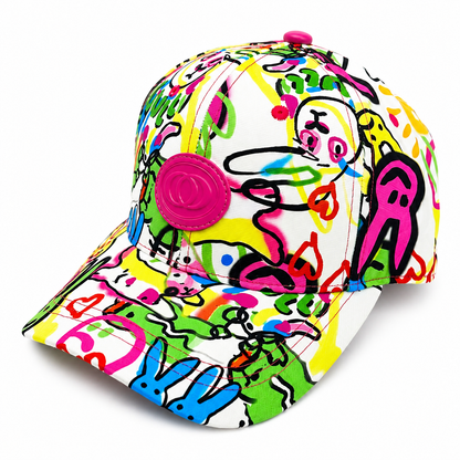Casquette Graffiti Unisexe – Style Streetwear Coloré Ajustable