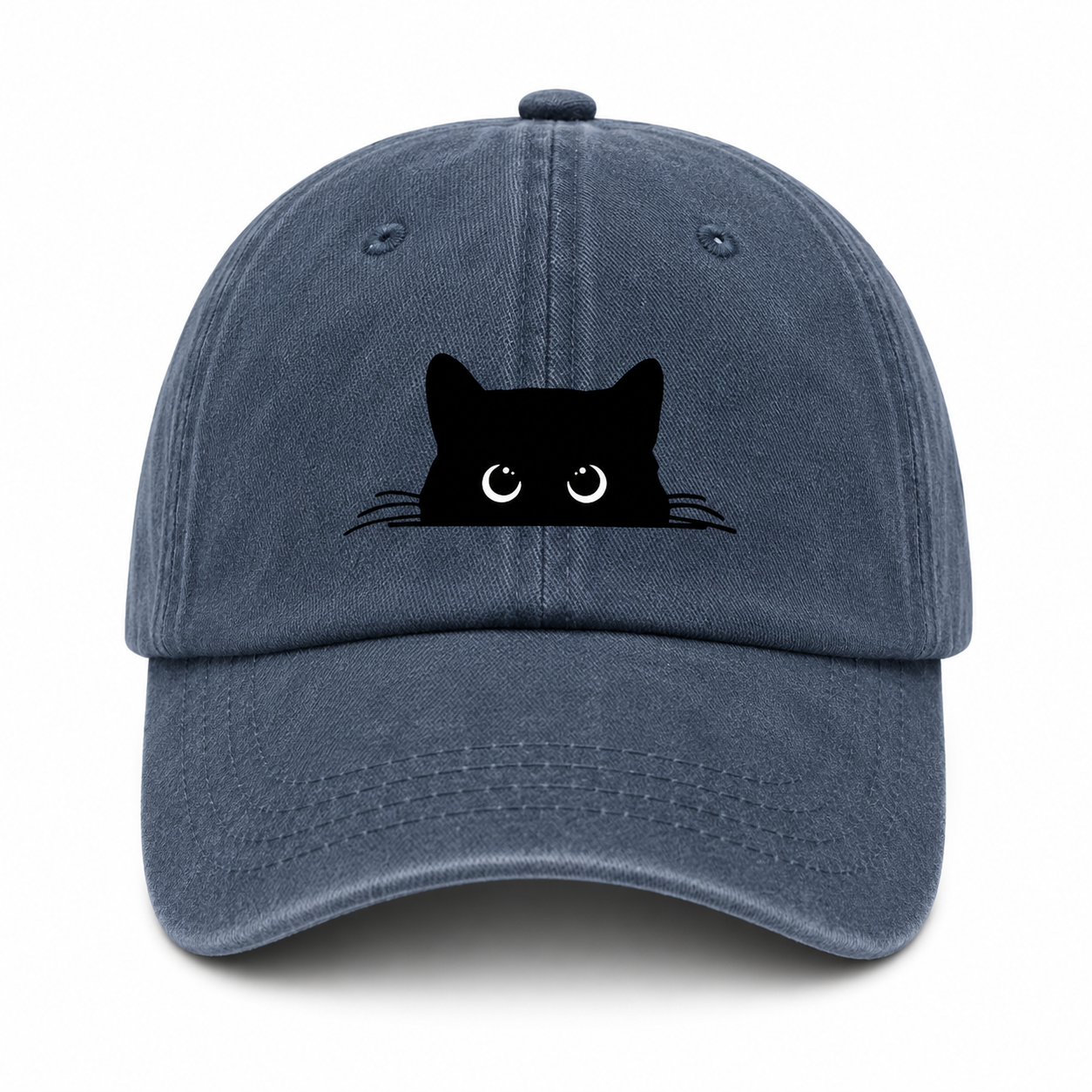 Casquette Vintage Chat Unisexe – Motif Chat Mignon Ajustable