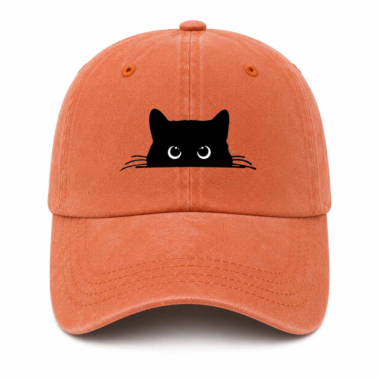 Casquette Vintage Chat Unisexe – Motif Chat Mignon Ajustable