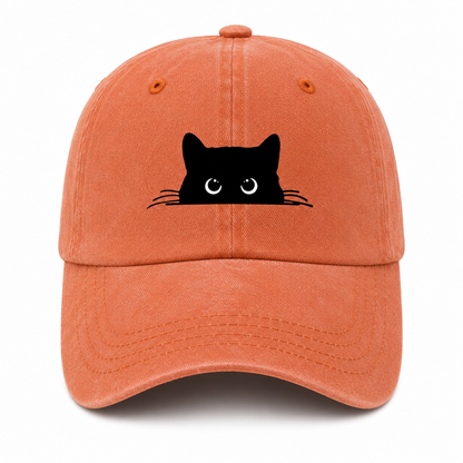 Casquette Vintage Chat Unisexe – Motif Chat Mignon Ajustable