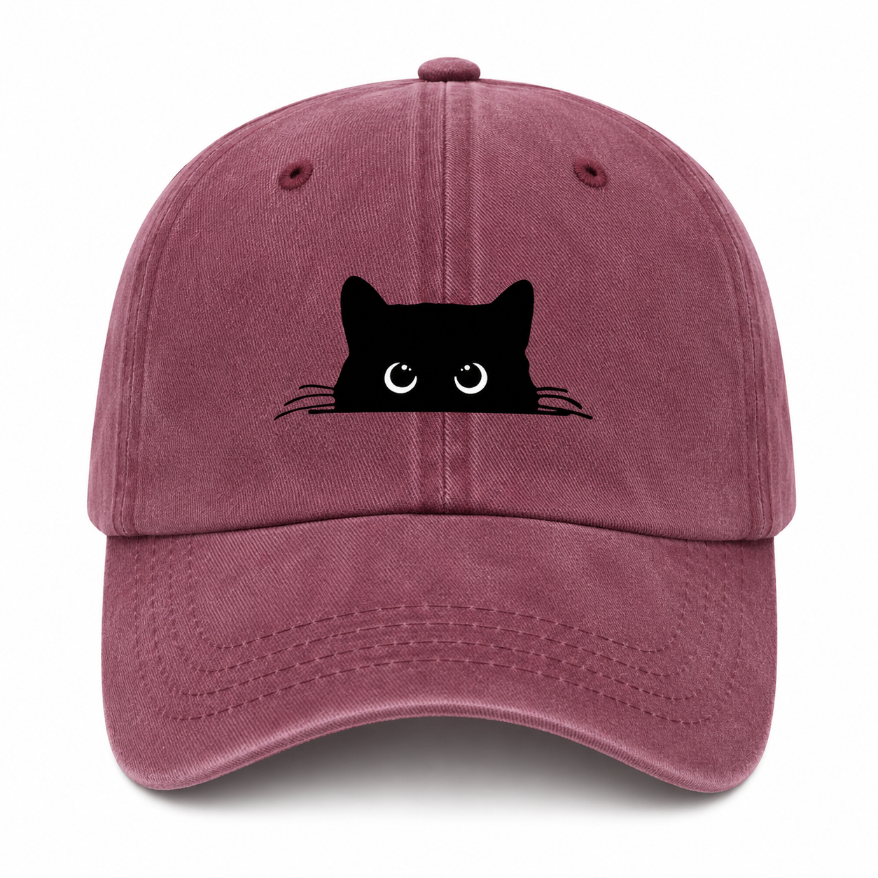 Casquette Vintage Chat Unisexe – Motif Chat Mignon Ajustable