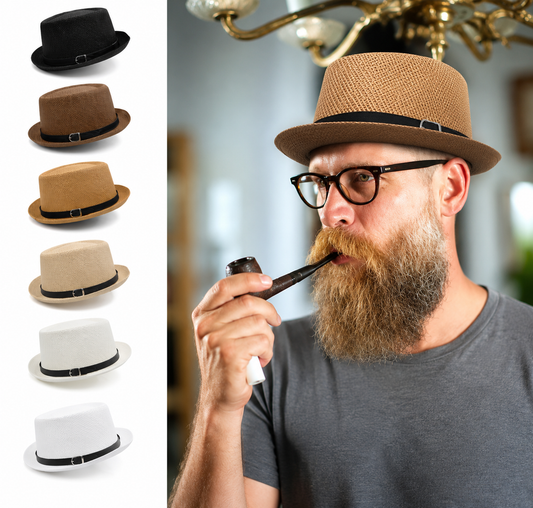 Chapeau Fedora Unisexe en Paille – Élégant et Léger