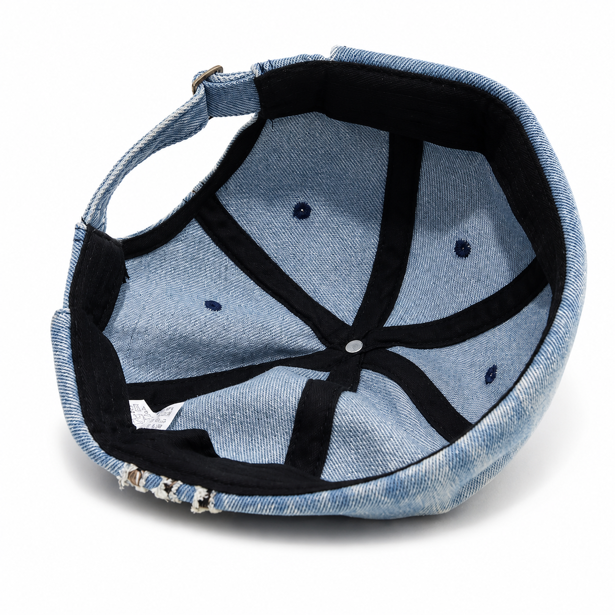 Bonnet Docker Vintage en Denim Délavé | Style Marin Unisexe Ajustable