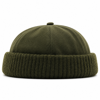 Bonnet Docker d'Hiver en Coton | Style Marin Vintage Unisexe