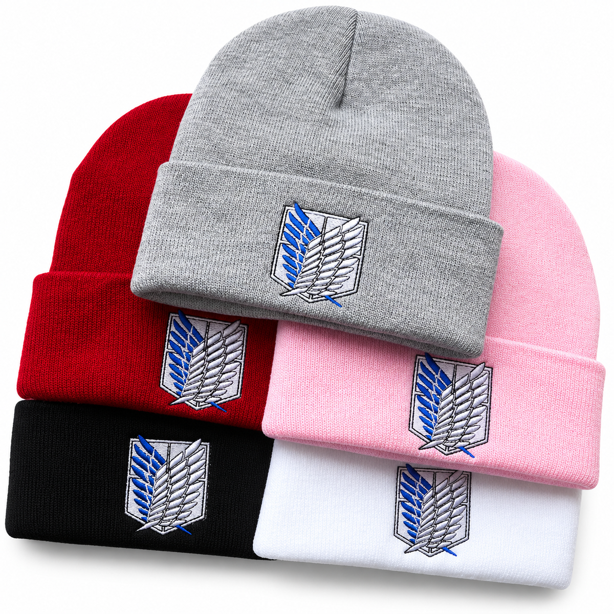 Bonnet Manga Ailes de la Liberté Brodé – Style Anime, 5 Coloris Le chapeau du jour