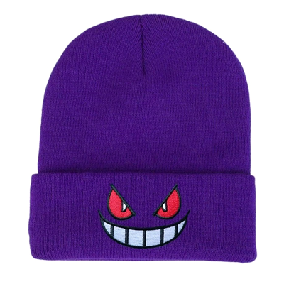 Bonnet Brodé Fantaisie Homme Femme – Visage Original- Plusieurs Coloris Le chapeau du jour