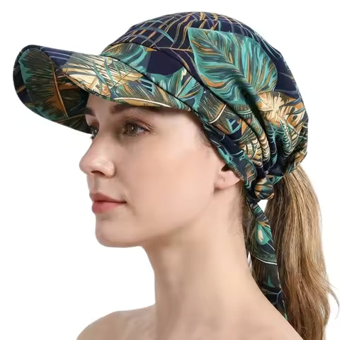 Casquette Turban Imprimée Femme - Style Bohème Chic pour l'Été et le Sport