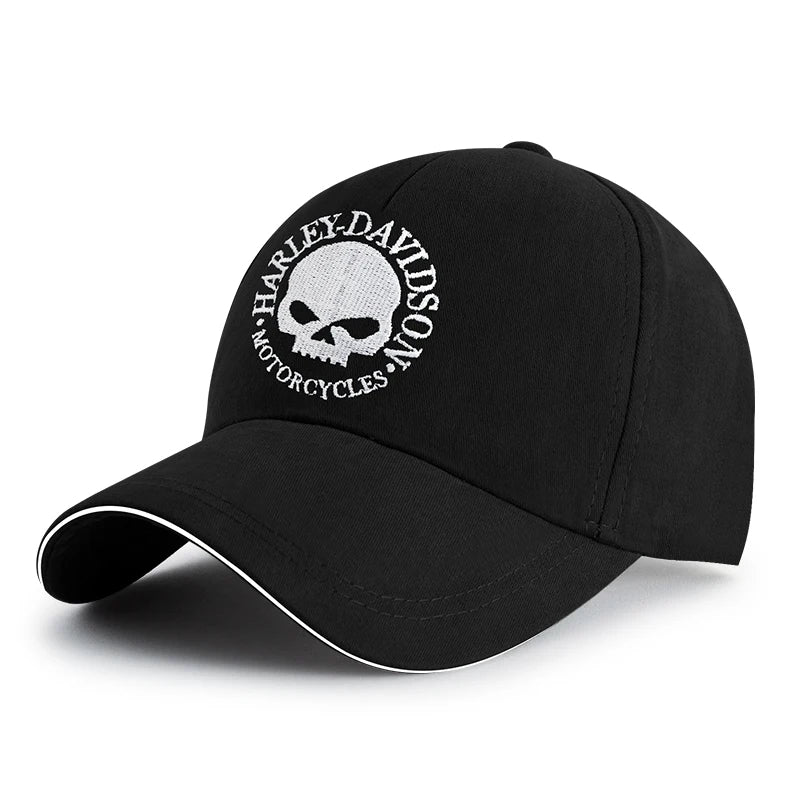 Casquette Brodé Style Moto - Accessoire Sport & Soleil pour Homme et Femme