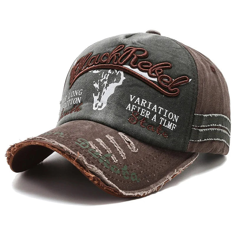Casquette Vintage en Coton Lavé – Style Rétro Ajustable