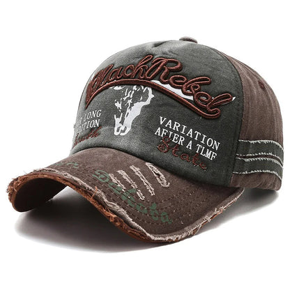 Casquette Vintage en Coton Lavé – Style Rétro Ajustable