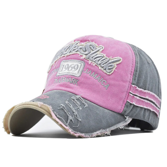 Casquette Vintage Coton Lavé Brodé Style 1969 - Unisexe Dad Hat